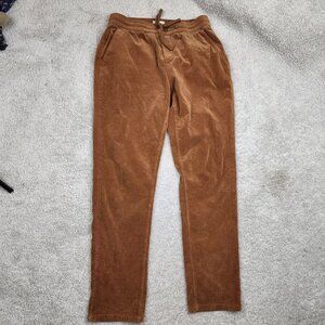 Marine Layer Pant Jogger Mens Size Large Drawstring Brown Huckberry REI Tapered